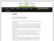 Tablet Screenshot of druckchemie.cz